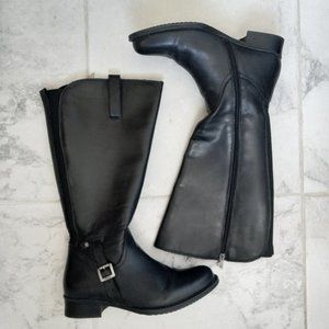 Pajar Black Leather Riding Boots Size EU 39 / US 8 - 8.5 Wide Width